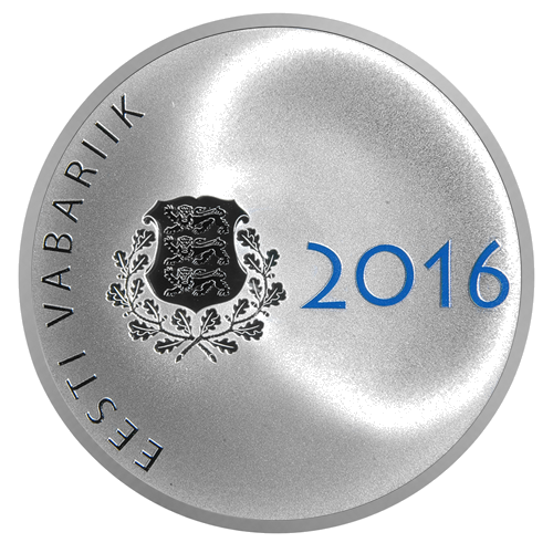 2016 Estija Jaan Poska 10 eurų sidabrinė moneta (2)