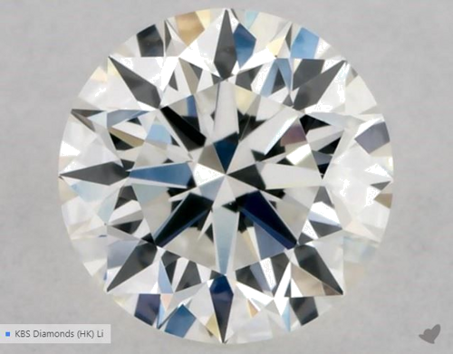 0.43 carat H-VS1 Excellent cut Natūralus Round Deimantas (1)