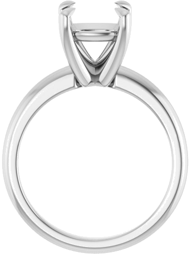 Sužadėtuvių Žiedas „Claw-Prong Solitaire“ 14k white gold Cushion 8mm (2)