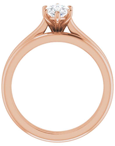 14K Rose 10x5 mm Marquise Solitaire Engagement Ring Mounting (7)