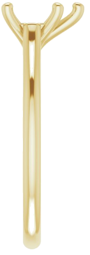 14K Yellow 8x5 mm Pear Solitaire Engagement Ring Mounting (4)