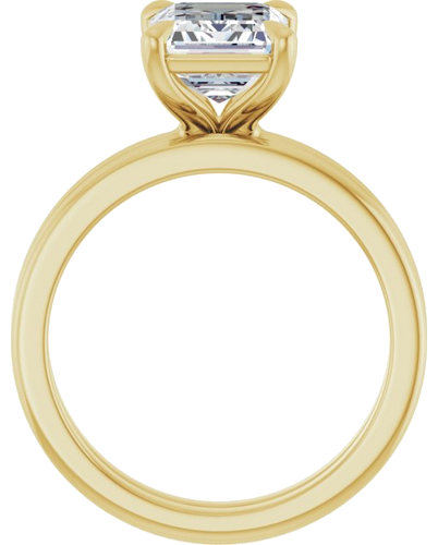 Sužadėtuvių Žiedas „Claw-Prong Solitaire“ 14k yellow gold Emerald 9mm x 7mm (7)