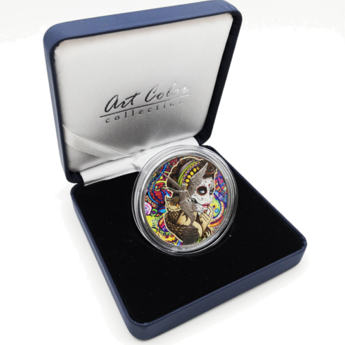 1 oz La Catrina - Libertad (Art of Color collection) colored silver coin (4)