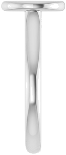 14K White  8x6 mm Oval Solitaire Engagement Ring Mounting (4)