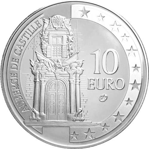 2008 Malta Auberge de Castille 10 euro silver coin (1)