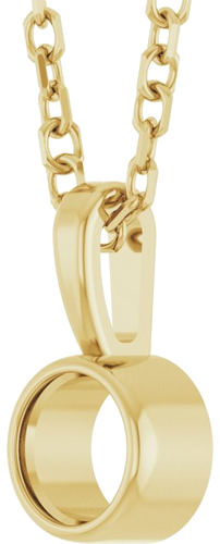 Pakabukas „Bezel-Set Solitaire“ 14k yellow gold Round 3.5mm (2)