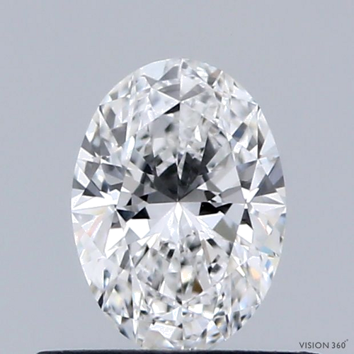 0.5 carat E-VS1 Natūralus Oval Deimantas (1)