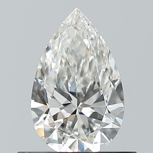 0.5 carat H-VVS2 Natūralus Pear Deimantas (1)