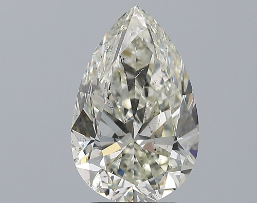 3.51 carat K-SI2 Natūralus Pear Deimantas (1)