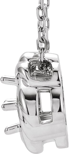 Sterling Silver 3.5 mm Round Knot 16-18  Necklace Mounting (5)