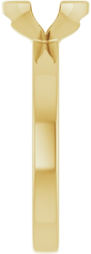 Sužadėtuvių Žiedas „Half-Bezel Solitaire“ 14k yellow gold Oval 9mm x 7mm (4)