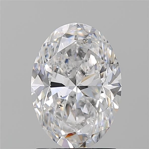 1.71 carat D-SI2 Natūralus Oval Deimantas (1)