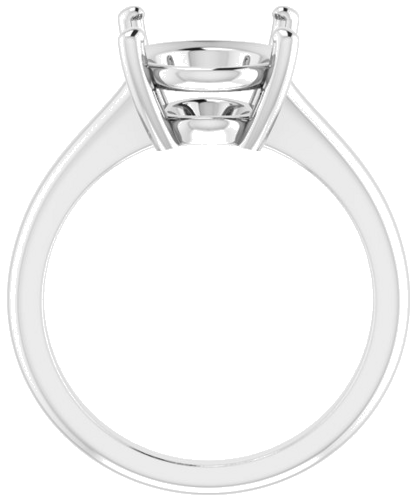 Sužadėtuvių Žiedas „V-End Prong“ 14k white gold Oval 12mm x 10mm (2)