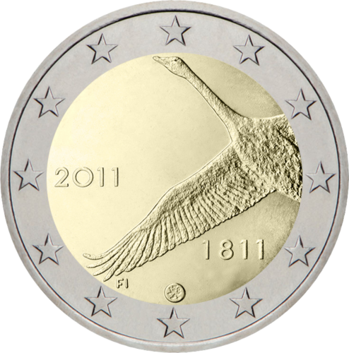 2011 Finland Bank's establishment 200 years 2 euro coin (1)