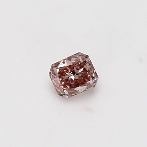 0.23 carat Fancy Brownish Orangy Pink-SI2 Natūralus Radiant Deimantas (1)