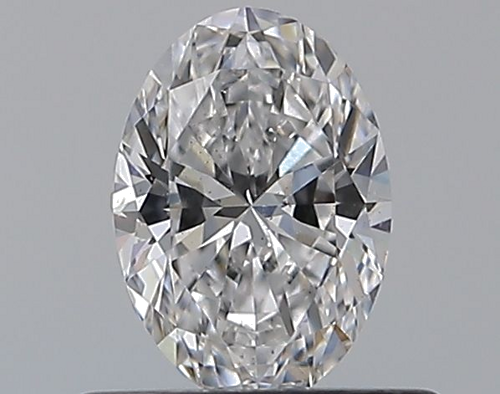 0.52 carat D-SI1 Natūralus Oval Deimantas (1)