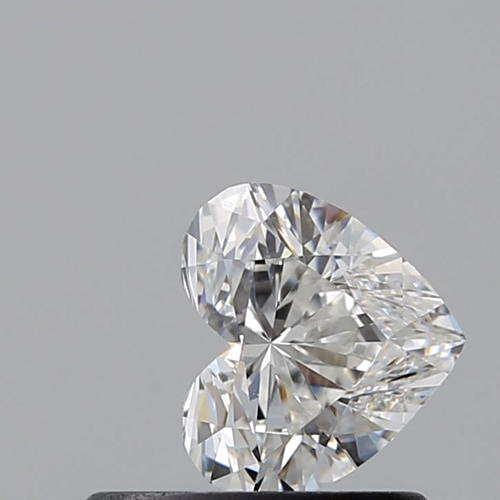 0.5 carat F-VVS2 Natūralus Heart Deimantas (1)