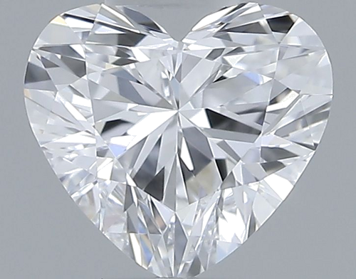 0.35 carat D-VVS1 Natūralus Heart Deimantas (1)
