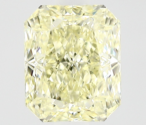 0.6 carat Fancy Light Yellow-VS1 Natūralus Radiant Deimantas (1)