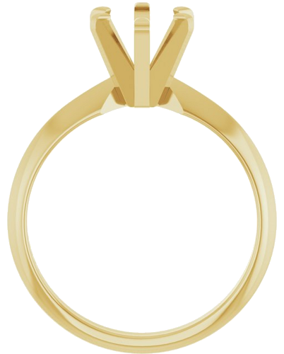 Sužadėtuvių Žiedas „Solitaire“ 14k yellow gold Oval 8mm x 6mm (2)