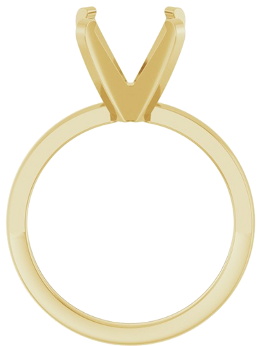 Sužadėtuvių Žiedas „Solitaire“ 585 Geltonojo Aukso Round 10mm (2)