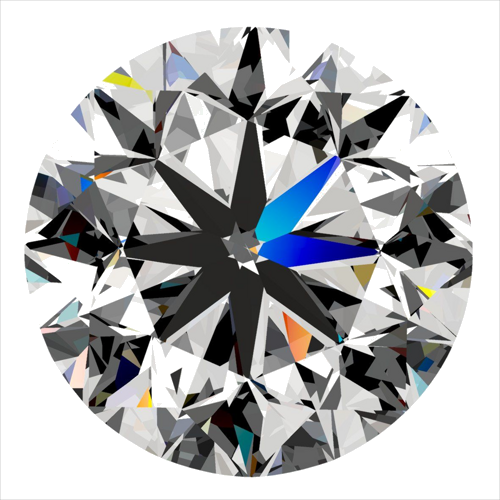 0.3 carat D-VS2 GD cut Natūralus Round Deimantas (1)