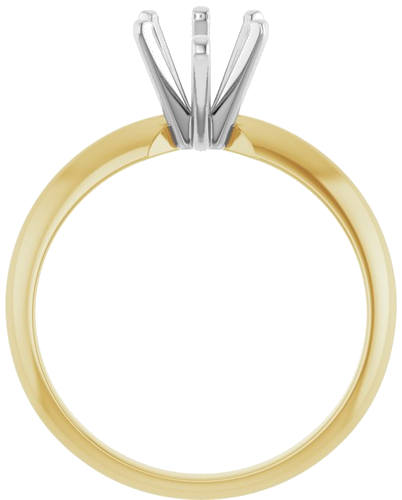 Sužadėtuvių Žiedas „Lightweight Solitaire“ 585 Baltojo Ir Geltonojo Aukso Pear Shape 10mm x 6mm (2)