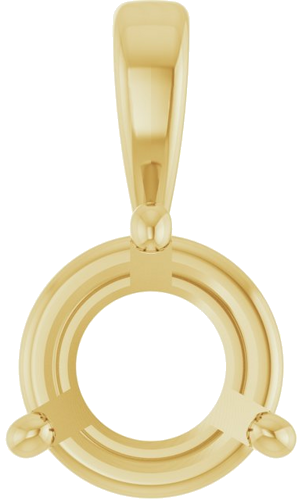 Pakabukas „Solitaire“ 18k yellow gold Round 6mm (1)