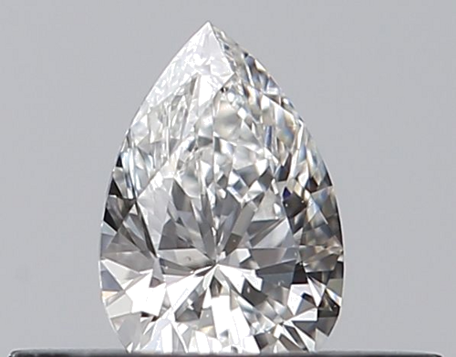 0.23 carat F-VVS2 Natūralus Pear Deimantas (1)