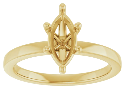 Sužadėtuvių Žiedas „Solitaire“ 14k yellow gold Marquise 10mm x 5mm (3)