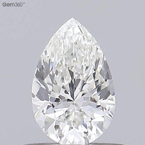 0.36 carat I-VVS2 Natūralus Pear Deimantas (1)