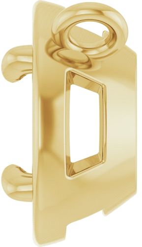 Pakabukas „Claw-Prong Solitaire Bezel-Style“ 14k yellow gold Round 5mm (3)