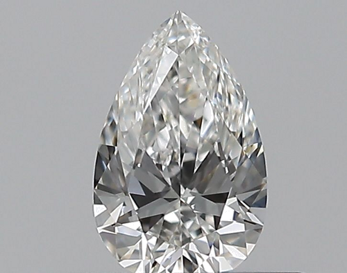 0.32 carat F-VVS2 Natūralus Pear Deimantas (1)