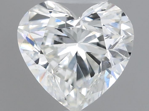0.59 carat H-SI1 Natūralus Heart Deimantas (1)
