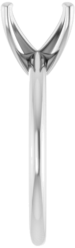 Sužadėtuvių Žiedas 10k white gold Oval 10mm x 8mm (4)