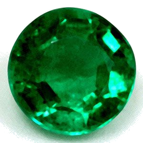 0.6 carat GREEN Round Smaragdas (1)