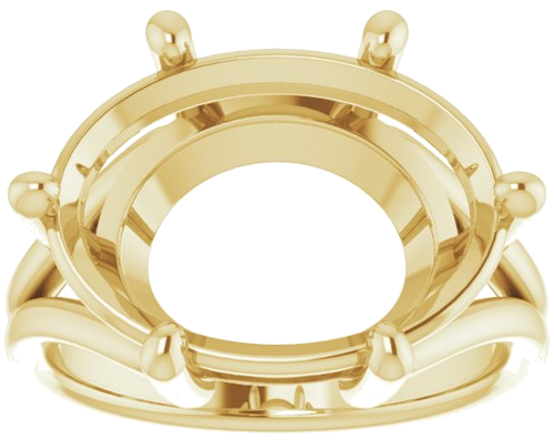 Sužadėtuvių Žiedas „Solitaire“ 585 Geltonojo Aukso Oval 16mm x 12mm (3)