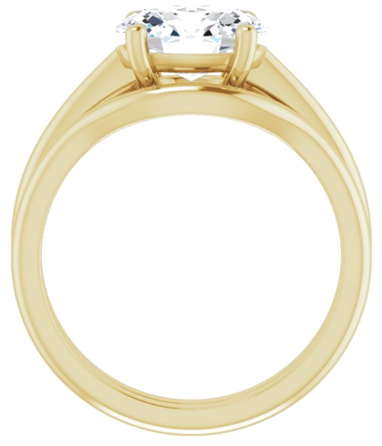 Sužadėtuvių Žiedas „Solitaire“ 14k yellow gold Oval 9mm x 7mm (7)