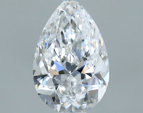 0.5 carat D-VVS2 Natūralus Pear Deimantas (1)