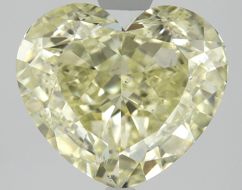 3.01 carat Fancy Light Yellow-SI1 Natūralus Heart Deimantas (1)