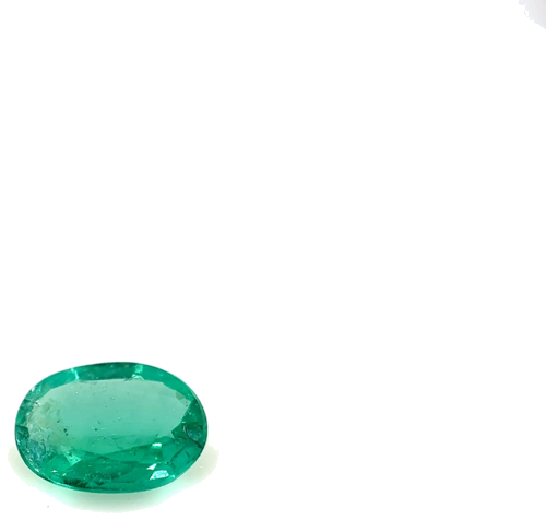 0.55 carat GREEN Oval Smaragdas (1)