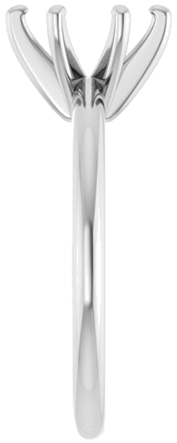 Sužadėtuvių Žiedas „Solitaire“ 585 Baltojo Aukso Oval 8mm x 6mm (4)