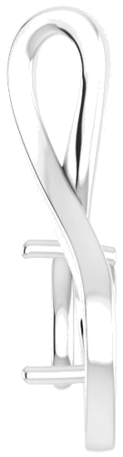 14K White  6x4 mm Pear Pendant Mounting (3)