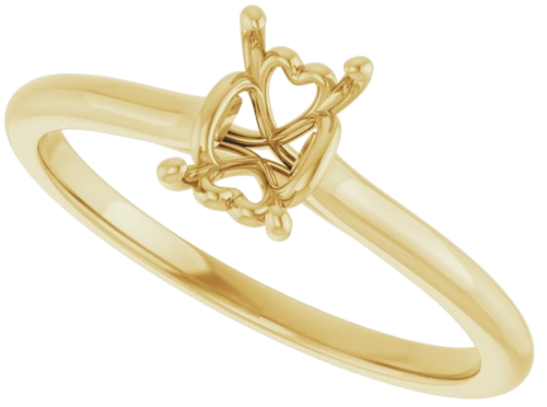 Sužadėtuvių Žiedas „Solitaire“ 14k yellow gold Emerald 6mm x 4mm (5)