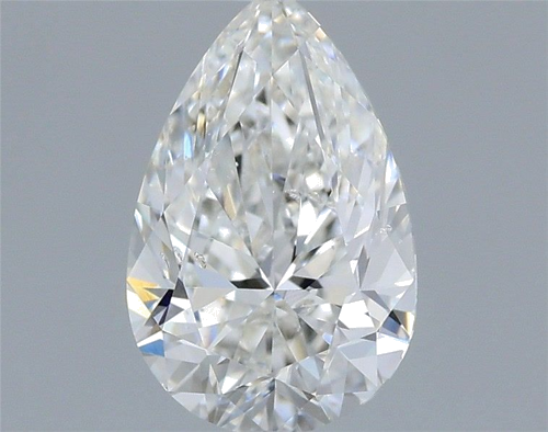 0.6 carat F-SI2 Natūralus Pear Deimantas (1)