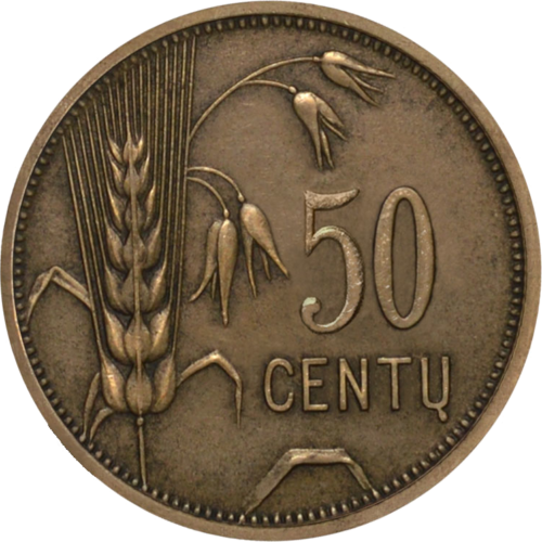 1925 Lietuva 50 centų moneta (1)