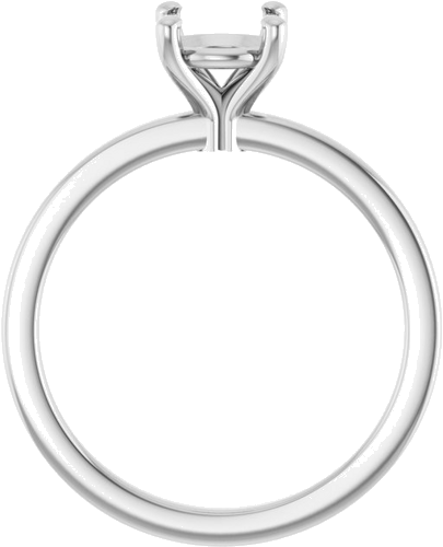 Sužadėtuvių Žiedas „Solitaire“ 14k white gold Round 6.5mm (2)
