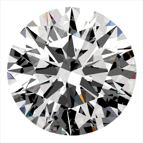 0.4 carat H-SI1 Excellent cut Natūralus Round Deimantas (1)