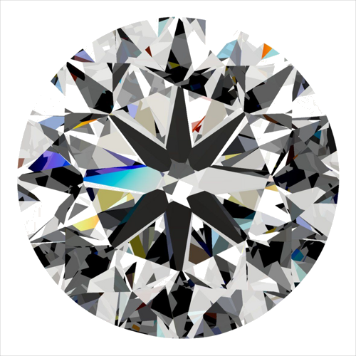 0.62 carat J-VVS2 Very Good cut Natūralus Round Deimantas (1)