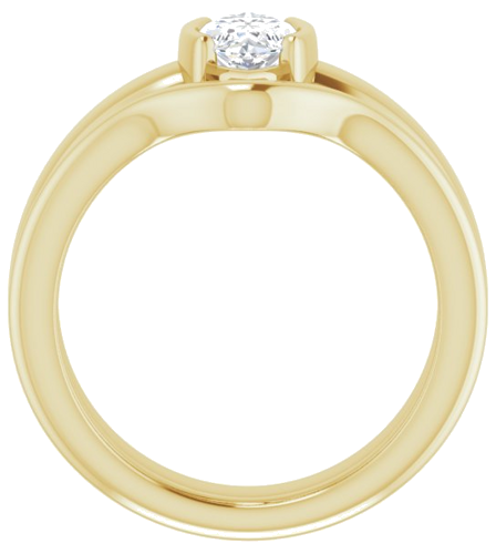 Sužadėtuvių Žiedas „Half-Bezel Solitaire“ 14k yellow gold Marquise 10mm x 5mm (7)